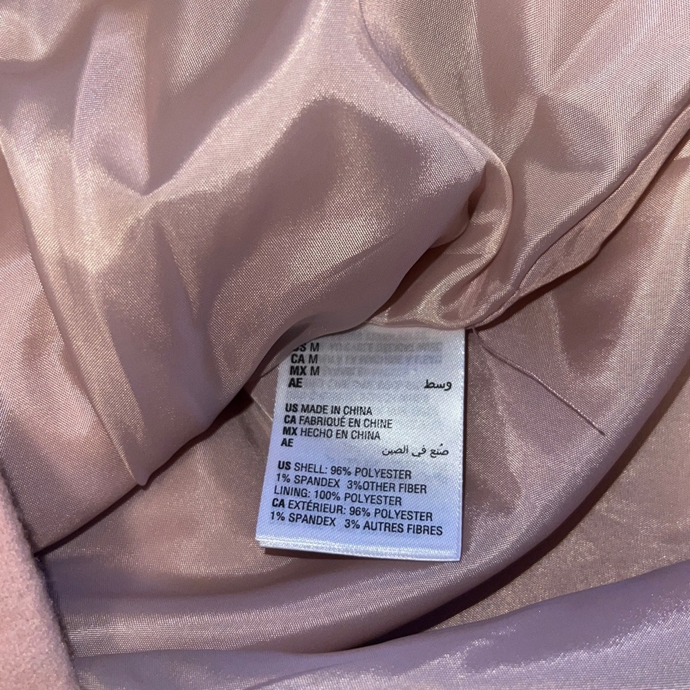 Maison Jules Blush Pink Double-Breasted Lined Peacoat NWOT - Picture 10 of 11